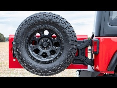HD Hinged Spare Tire Carrier Kit 07-18 Jeep JK Wrangler -2