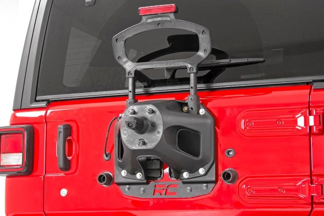Jeep Tire Relocation Bracket 18-20 Wrangler JL, No R Sensors -5