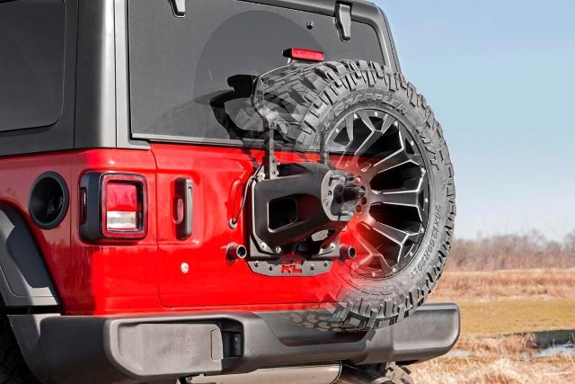 Jeep Tire Relocation Bracket 18-20 Wrangler JL, No R Sensors -6