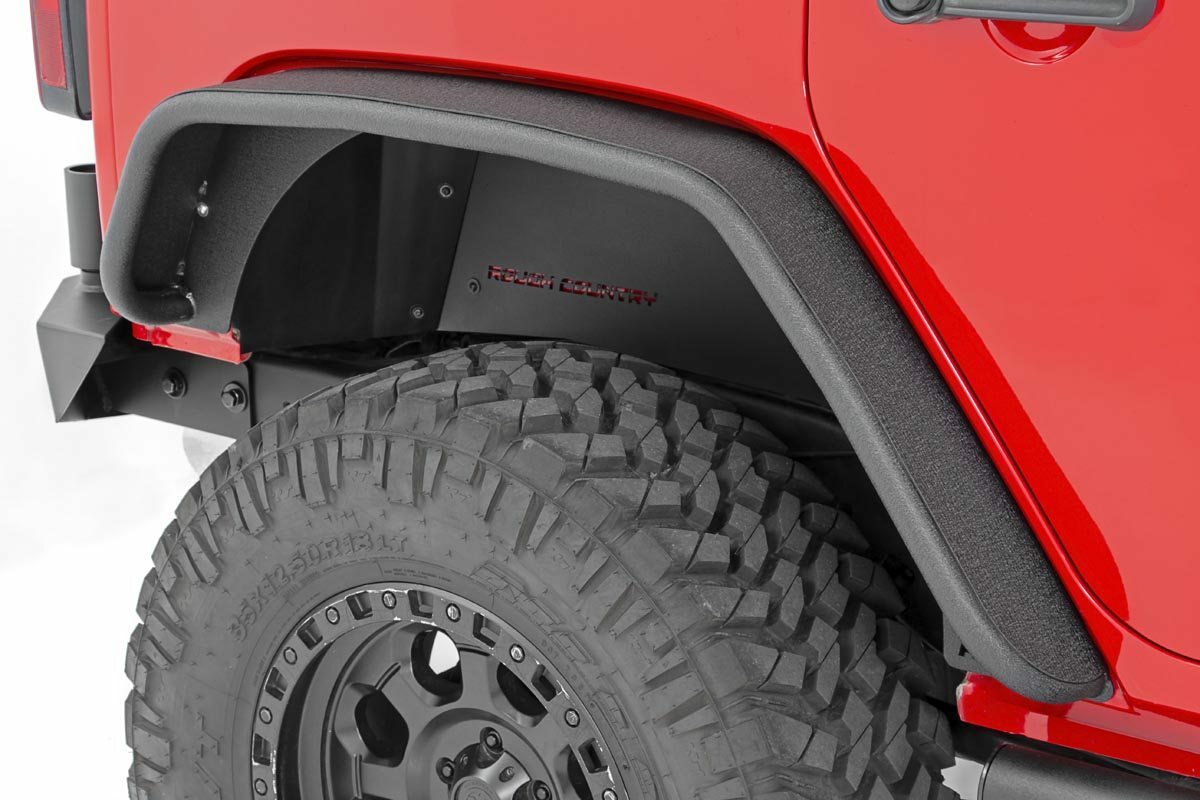 Rough Country Jeep Tubular Rear Fender Flares 07-18 Wrangler JK 10532