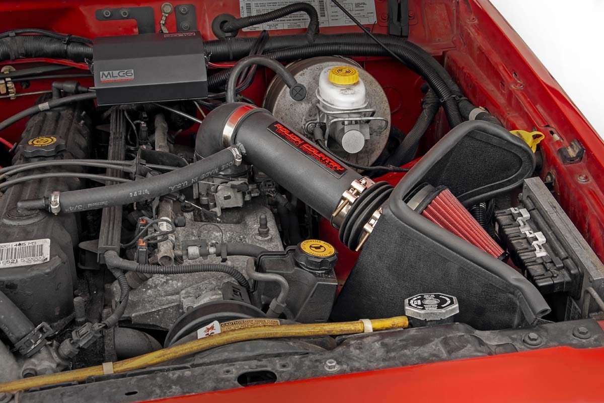 Rough Country Cold Air Intake w/Pre-Filter Bag 91-01 Jeep XJ 4.0L 10552PF