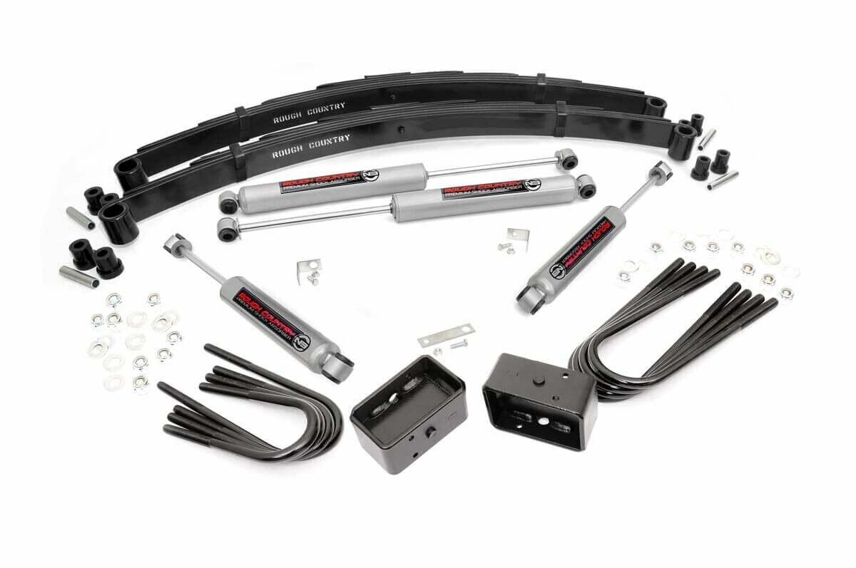 Rough Country 2" Lift Kit Rear Blocks GMC C15/K15 Truck/Half-Ton Sub (73-76) -1