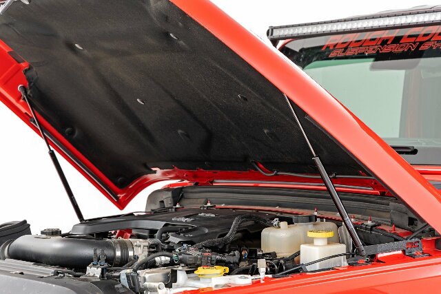 Rough Country Hydraulic Hood Assist for Jeep JL/JT 4WD (2018-2025) -1