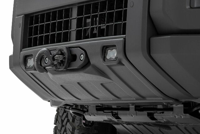 Rough Country Hidden Winch Mount Yellow SAE Fog for Toyota Land Cruiser 24-26 10750