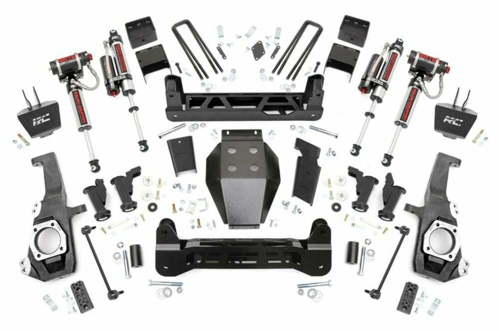 Rough Country 5" Lift Kit Torsion Drop Vertex Chevy/GMC 2500HD 20-25 -1