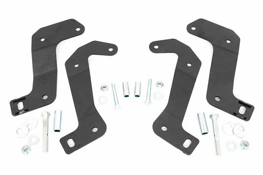 Rough Country F Ctrl Arm Relocation Brackets 18-23for Wrangler JL/JT Gladiator