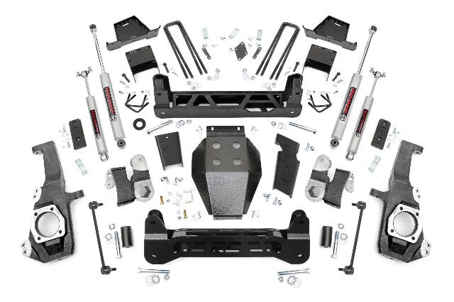 Rough Country 7" Lift Kit NTD w/ Overloads Chevy/GMC 2500/3500HD 4WD 20-25 111130