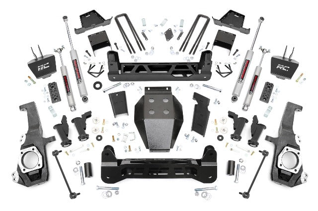 Rough Country 7" Lift Kit Torsion Drop w/ Overloads Chevy/GMC 2500/3500HD 20-25 111230