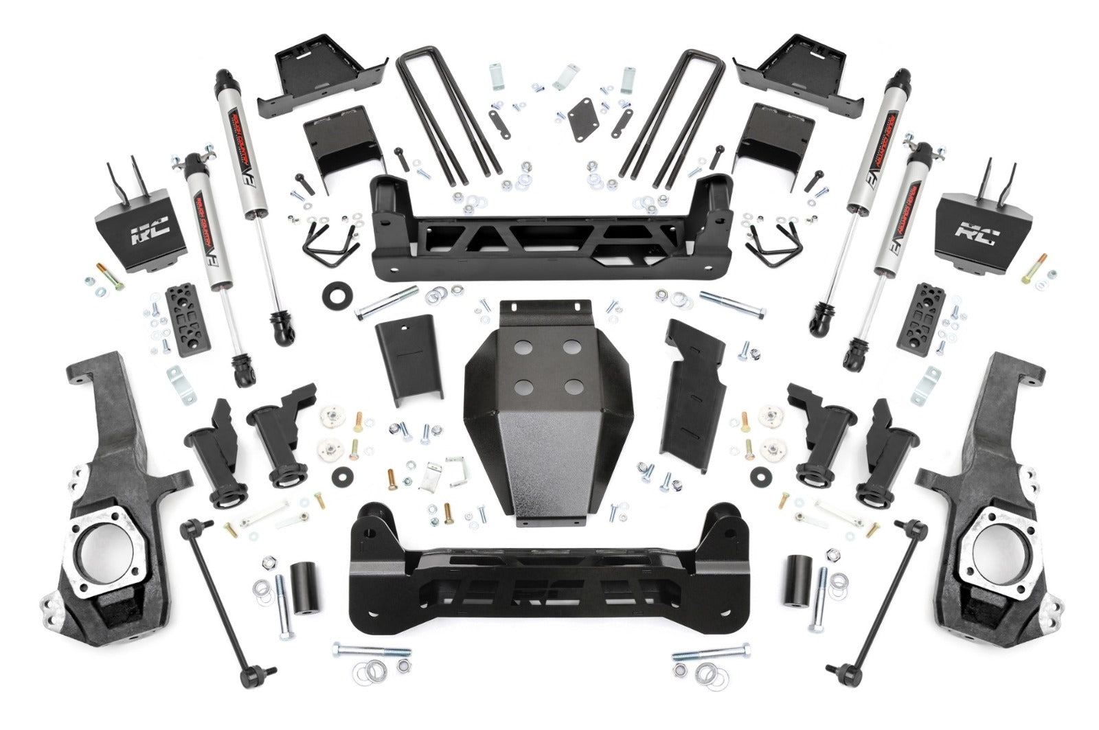 Rough Country 7" Lift Torsion Drop V2 w/ Overloads Chevy/GMC 2500/3500HD 20-25
