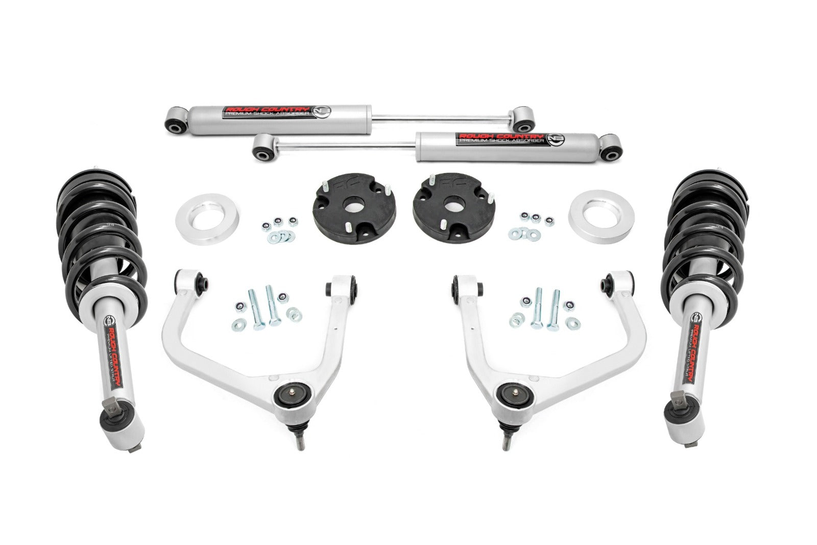 Rough Country 3.5" Lift Kit | N3 Struts | GMC Yukon/Yukon XL 1500 4WD 2021-2024 -1
