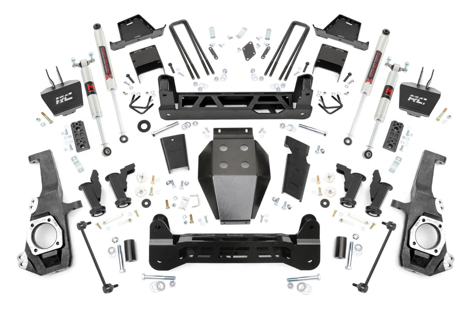 Rough Country 7" Lift Kit Torsion Drop M1 Chevy/GMC 2500HD 20-25 -1