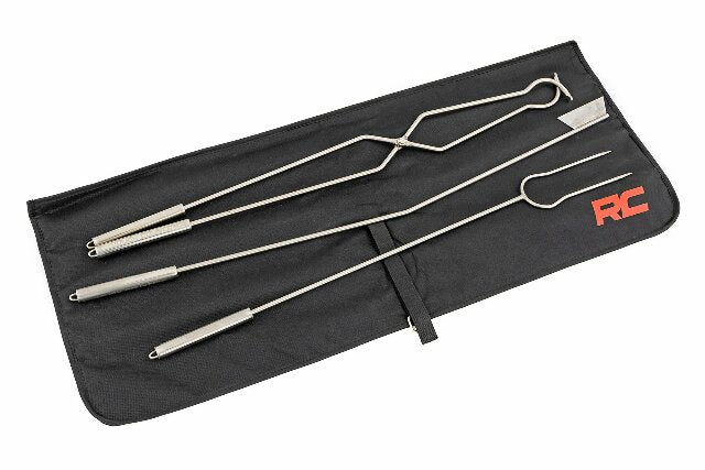 Stainless Steel Fire Pit Accessory Kit - -1