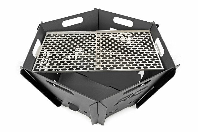 Overland Collapsible Fire Pit Stainless Steel Grill Grate -1
