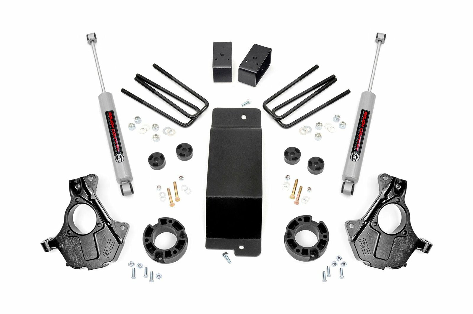Rough Country 3.5in GM Lift Knuckle Kit 07-13 1500 PU 4wd Cast Steel -1