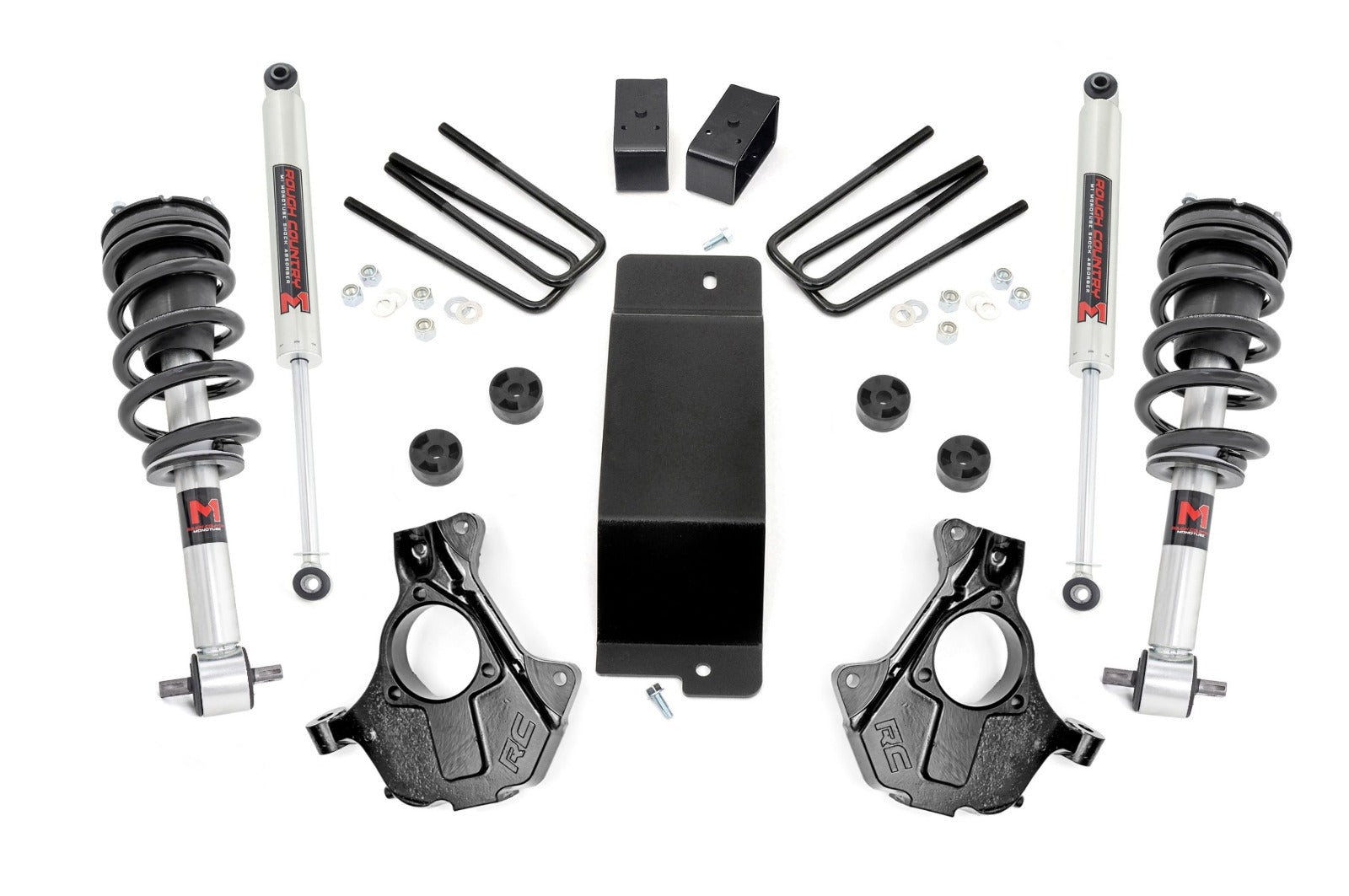 Rough Country 3.5" Lift Kit Cast Steel LCA M1 Strut Chevy/GMC 1500 07-13 -1