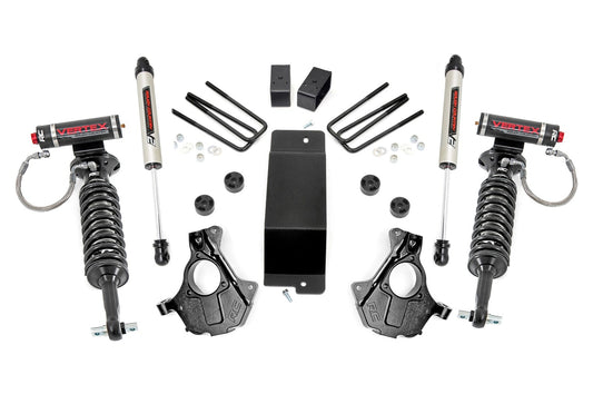 Rough Country 3.5"GM Suspension Lift|Knuckle Kit Vertex & V2 Shocks 14-18 1500