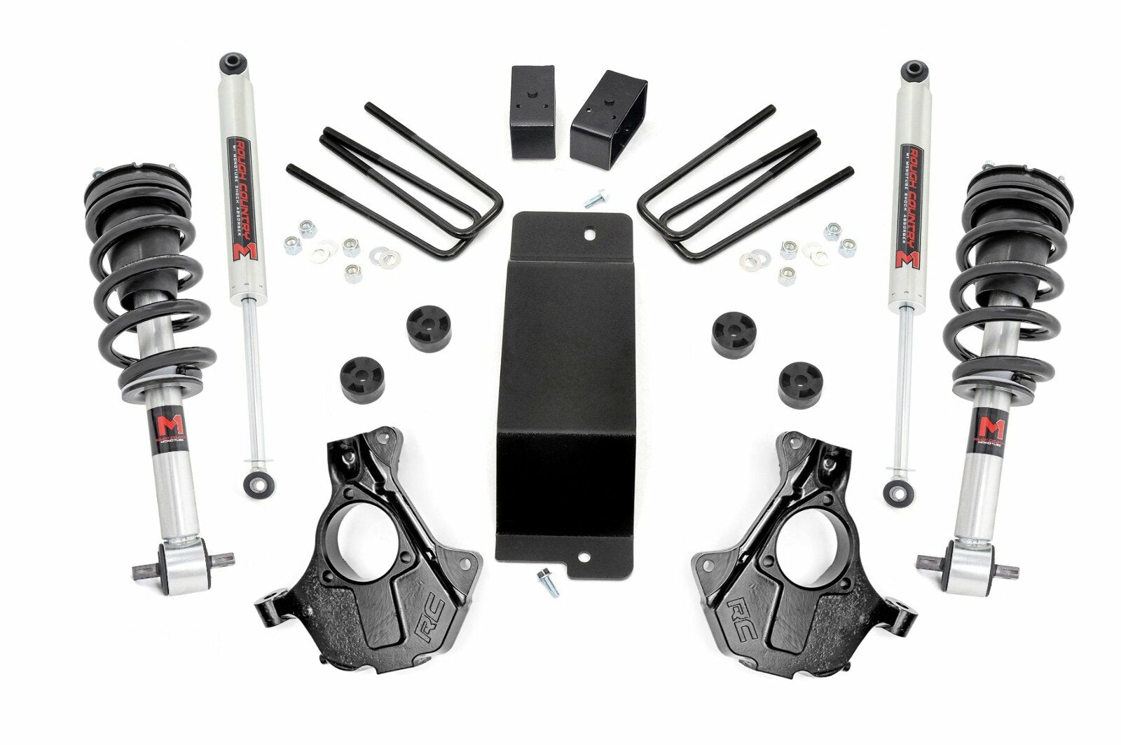 Rough Country 3.5" Lift Kit Cast Steel LCA FR M1 Chevy/GMC 1500 14-18 -1