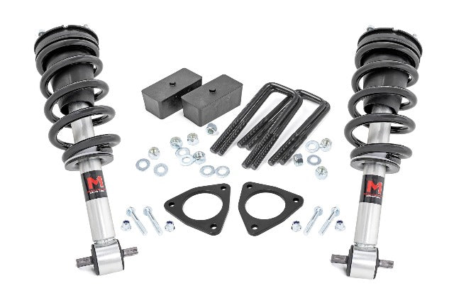 Rough Country 2.5" Lift Kit Alu/Cast Steel M1 Strut Chevy/GMC 1500 07-16 1340