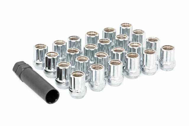 M14 x 1.5 Lug Nut Set of 24 Chrome Open End 141524CHOE