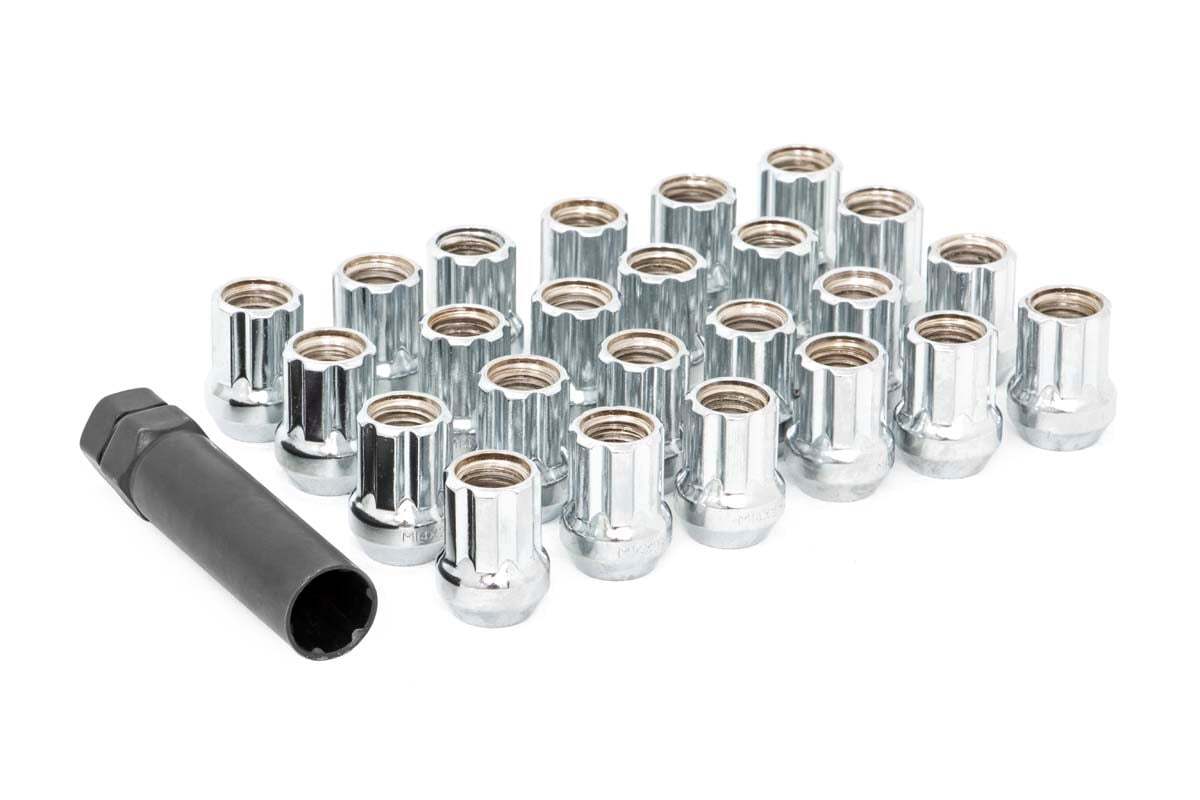 M14 x 1.5 Lug Nut Set of 32 Chrome Open End