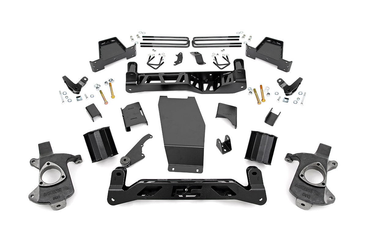 Rough Country 6" GMC Lift Kit 14-18 1500 Denali MagneRide Alum Stamped Steel -3