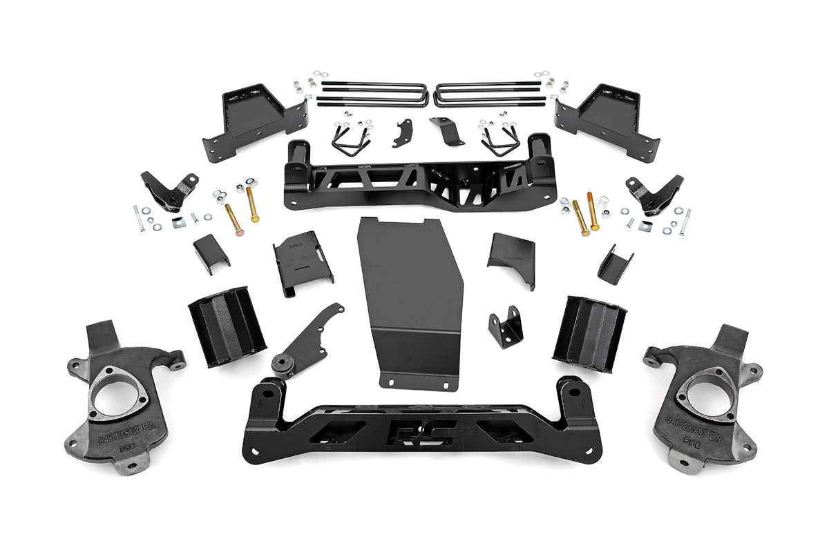 Rough Country 6in GMC Lift Kit 14-18 1500 Denali PU 4WD w/MagneRide Cast Steel -1