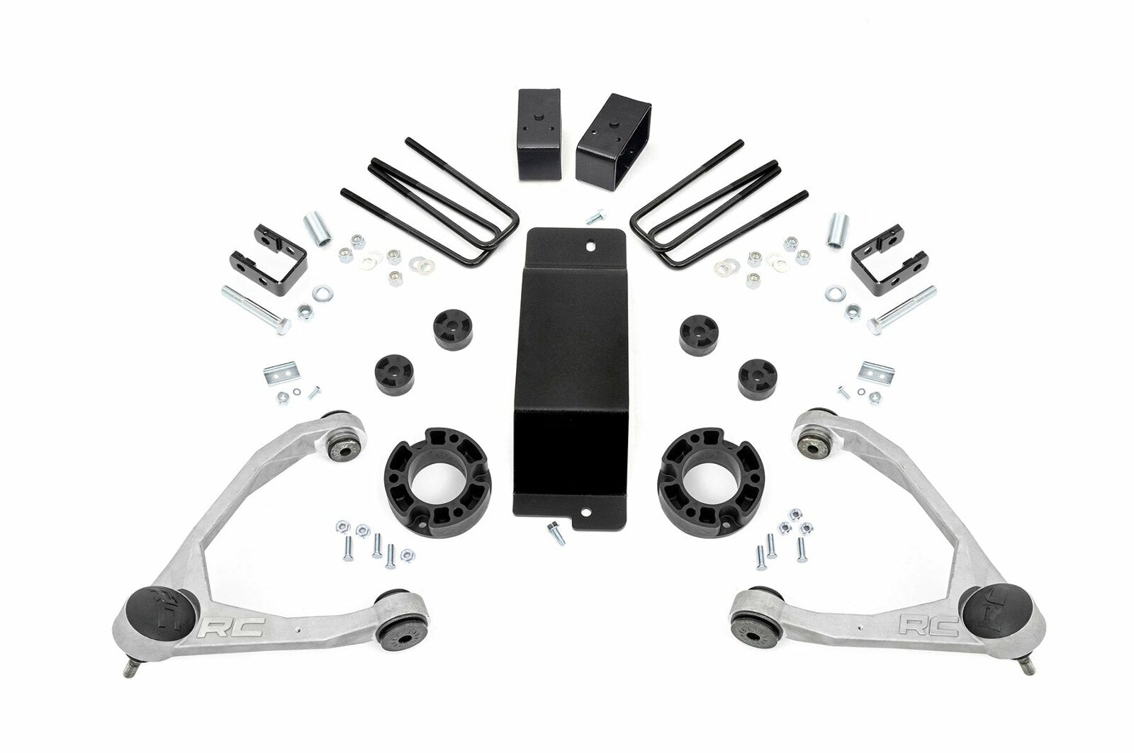 Rough Country 3.5in GMC Lift Kit 14-16 1500 Denali PU 4WD w/MagneRide Steel -1