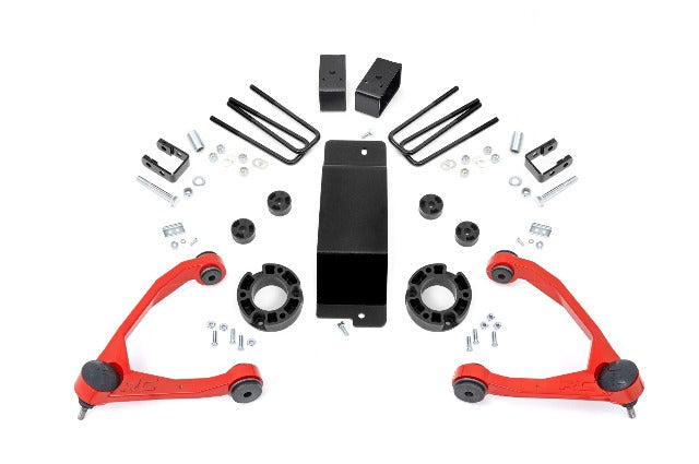 Rough Country 3.5" Lift Kit Mag-ride Alu/Cast Steel GMC Sierra 1500 Denali 14-16 18901RED