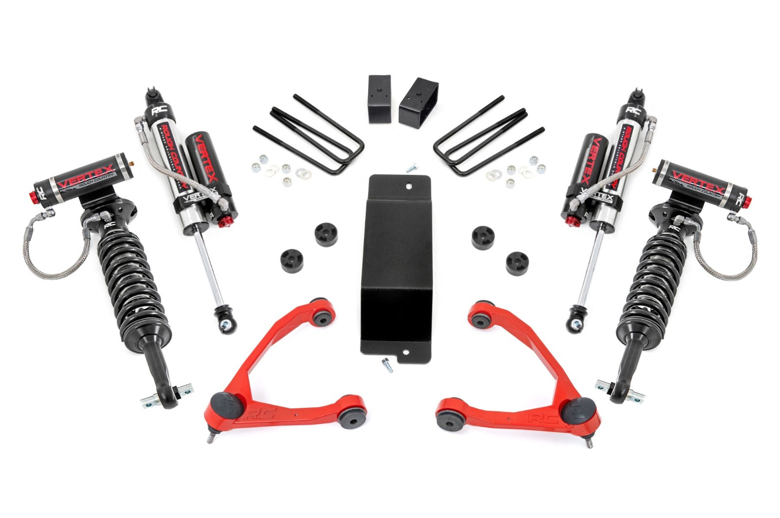 Rough Country 3.5" Lift Kit Forged UCA Vertex Chevy/GMC 1500 07-16 -1