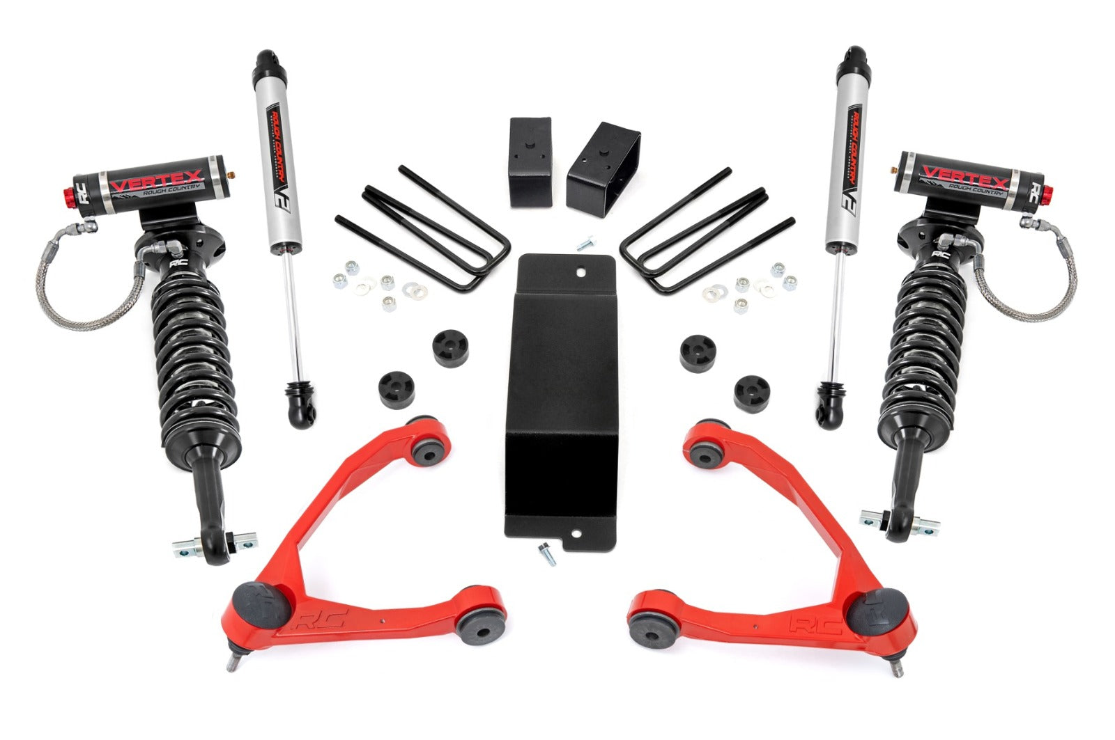 Rough Country 3.5" Lift Kit Forged UCA Vertex/V2 Chevy/GMC 1500 07-16 -1