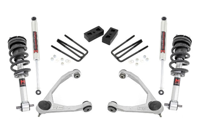 Rough Country 3.5" Lift Kit Cast Steel M1 Strut Chevy/GMC 1500 14-18 19840