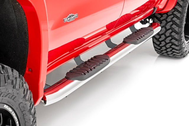 SS Oval Nerf Step Bars 19-22 GM 1500 20-22 2500HD/3500 HD CC -1