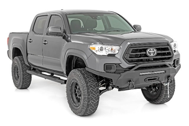 Oval Nerf Step Double Cab Black Toyota Tacoma 2WD/4WD 05-22 -2