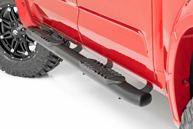 Oval Nerf Steps CrewMax Black Toyota Tundra 2WD/4WD 2022 -1