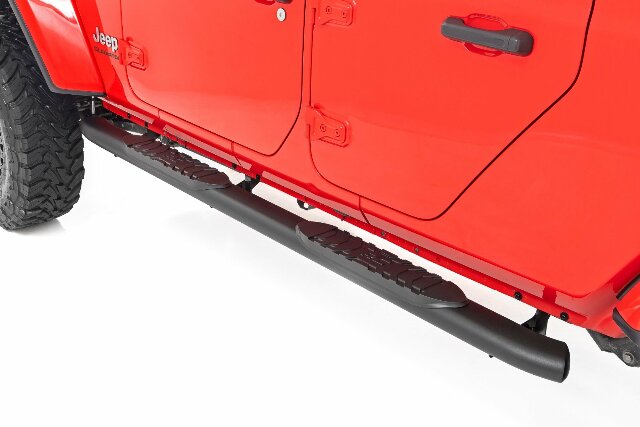 Oval Nerf Steps Black Jeep Gladiator JT 20-23 -1