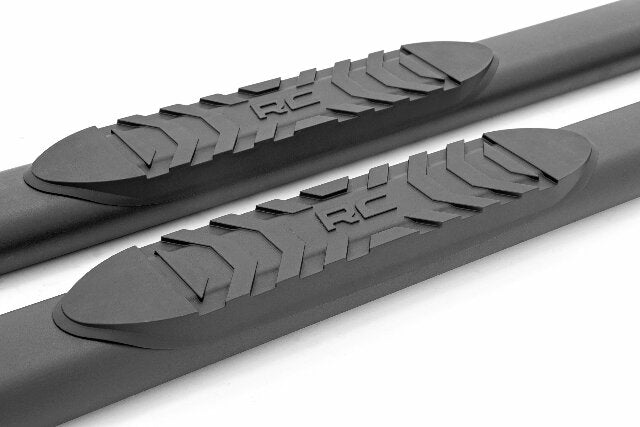 Oval Nerf Step Double Cab Black Toyota Tacoma 2024