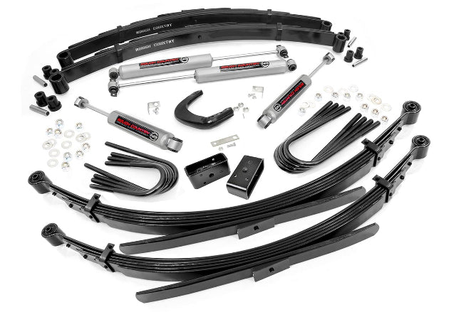 Rough Country Chevy GMC 3/4 Ton Pickup 6" Lift Kit 77-87 56" Rear Springs 4WD -1