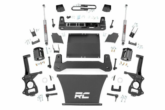 Rough Country 6" Lift Kit Mono Leaf Rear Chevy Silverado 1500 4wd 2025 21630_A