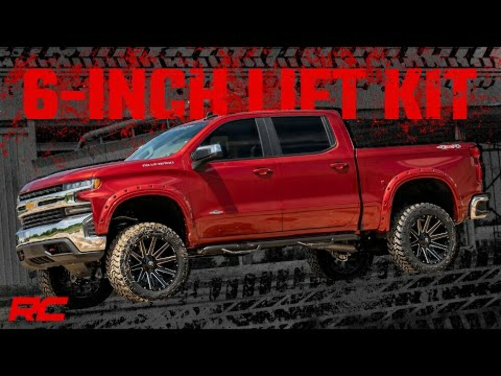 6" Lift Kit Rr Composite Spring Chevy Silverado 1500 Diesel 19-23 -2