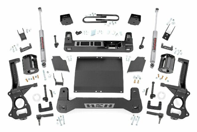 Rough Country 6" Lift Mono Leaf Rear Diesel Chevy Silverado 1500 4WD 2025-2026 21630D_A