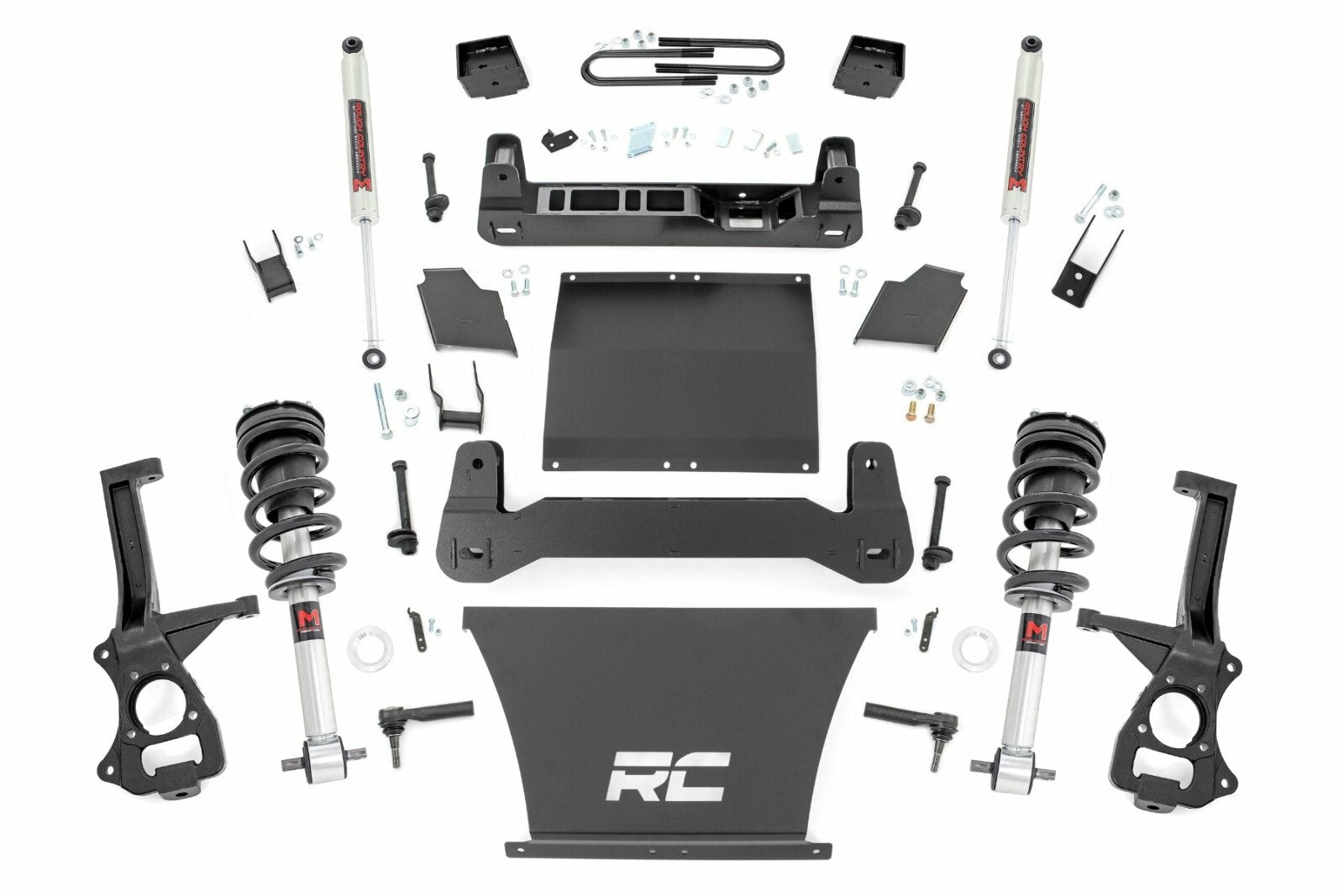 Rough Country 6 In Lift Mono Leaf Rear M1 Struts/M1 Chevy Silverado 1500 22-25 -1