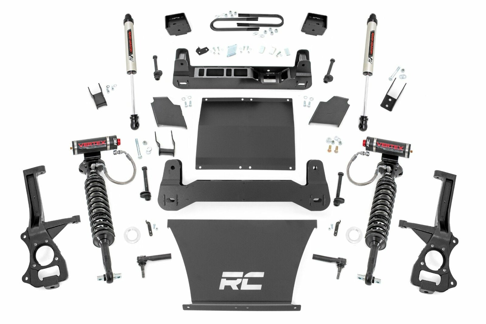 Rough Country 6 In Lift Kit Mono Leaf Rear Vertex/V2 Chevy Silverado 1500 19-25 -1