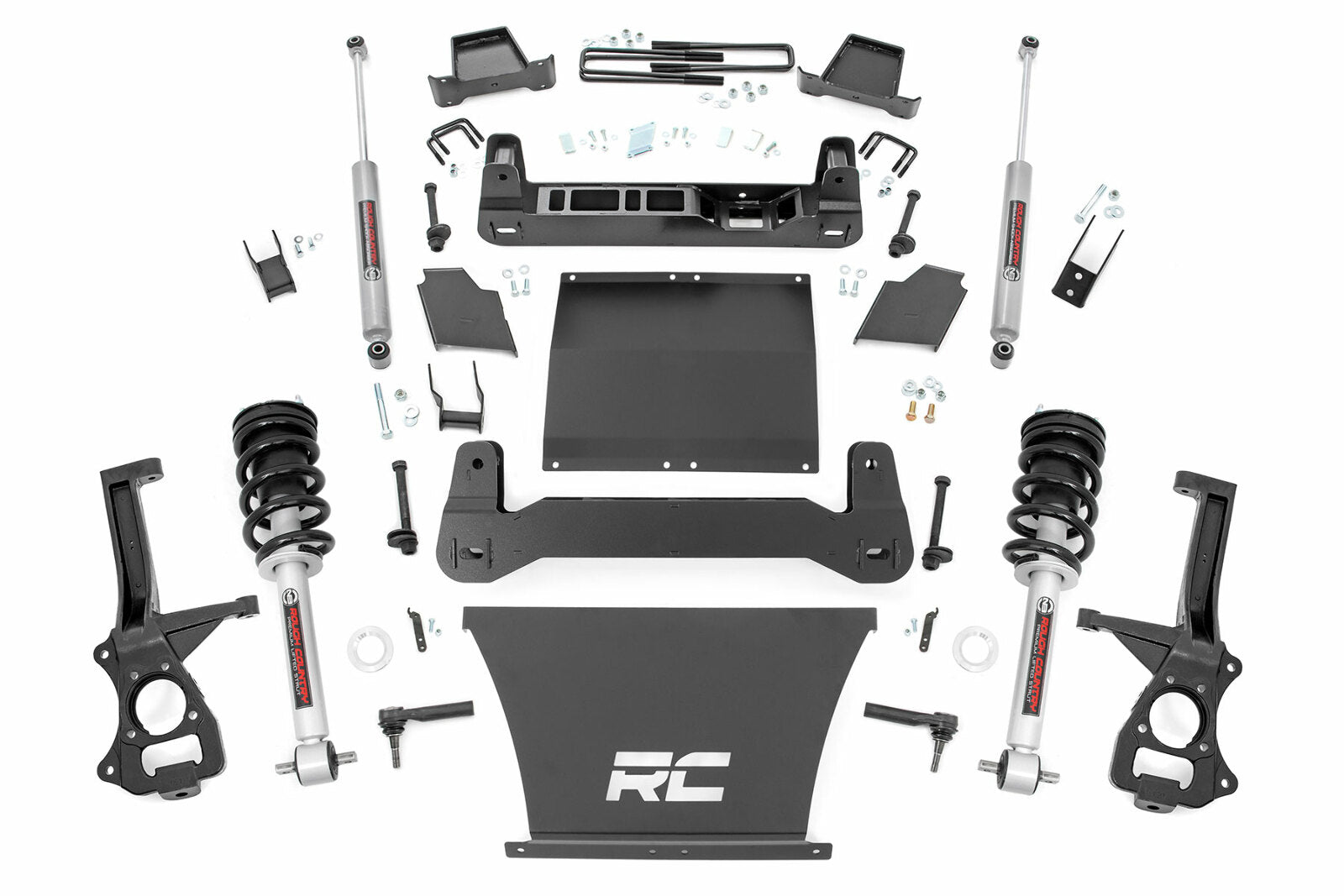 Rough Country 6in Lift Kit Lifted Struts 19-20 Chevy 1500 PU 4WD/2WD -1