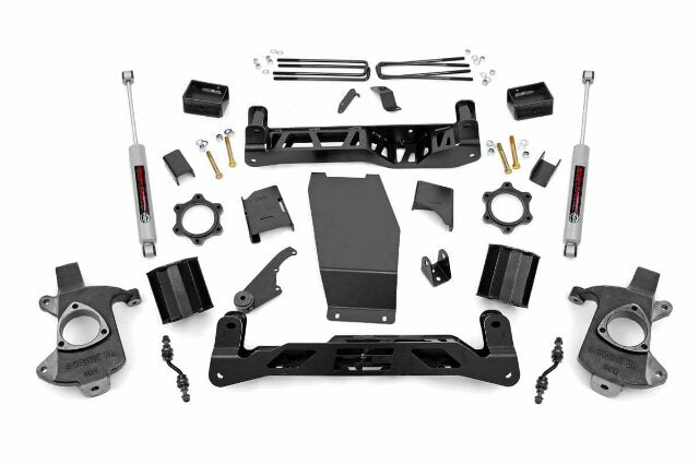 Rough Country 5in GM Lift Kit w/N3 14-18 1500 PU 4wd Aluminum/Stamped Steel 22431