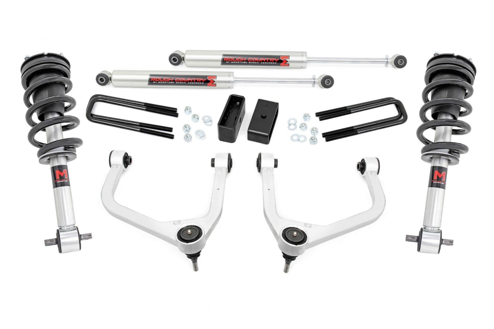 Rough Country 3.5 Inch Lift Kit M1 Struts/M1 GMC Sierra 1500 2WD/4WD 19-25 -1