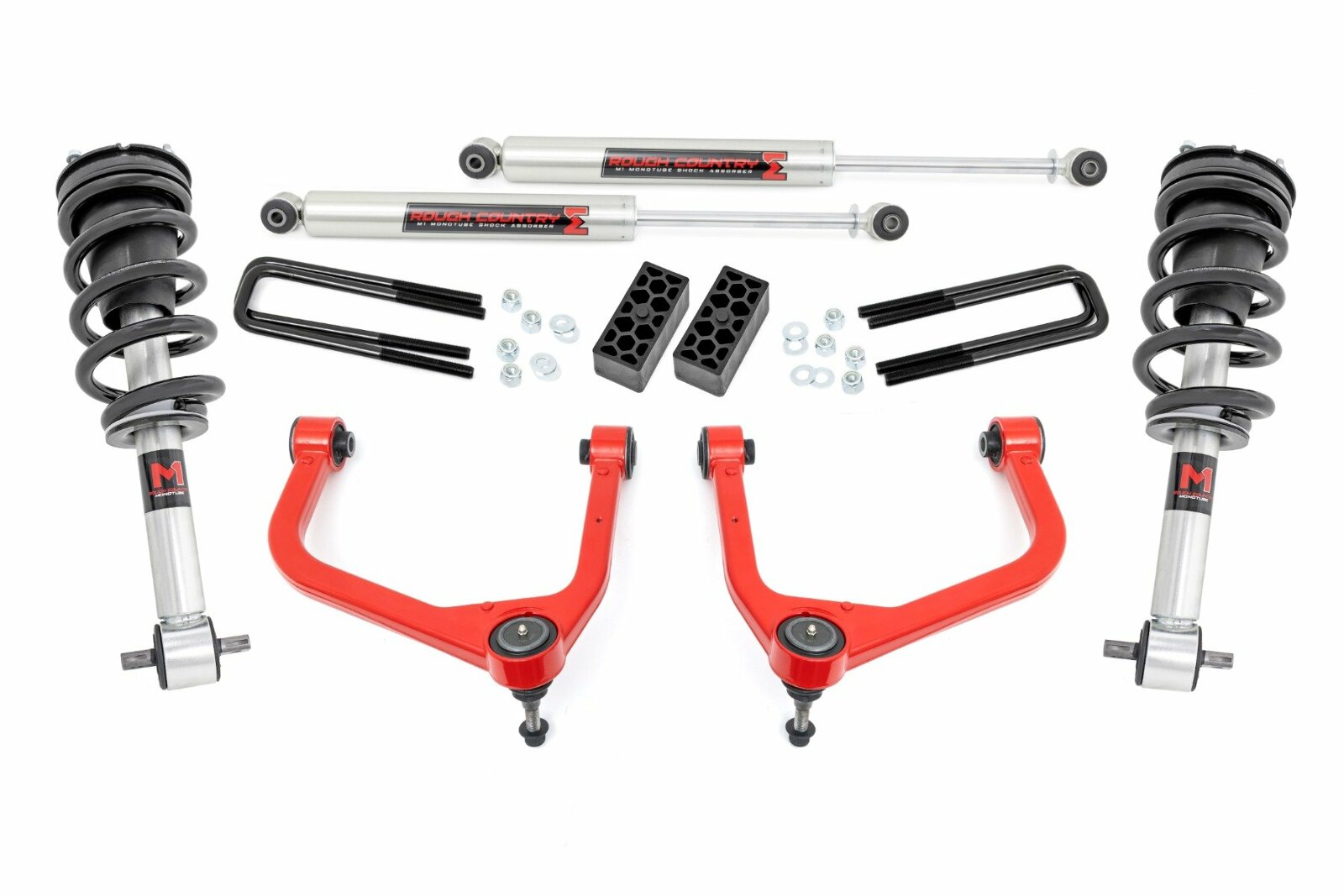 Rough Country 3.5" Lift Kit M1 Struts/M1 GMC Sierra 1500 19-25 -1