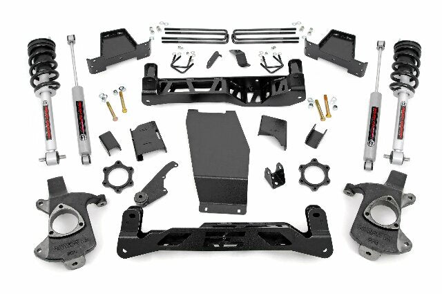 Rough Country 6"GM Suspension Lift Kit w/N3 Struts & Shocks 14-18 1500 4wd Alum 22732