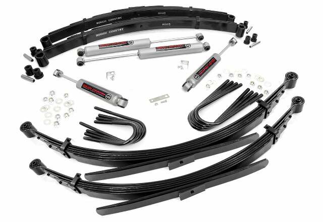 Rough Country 2in GM Suspension Lift Kit System 52in Rear Springs 235-88-9230