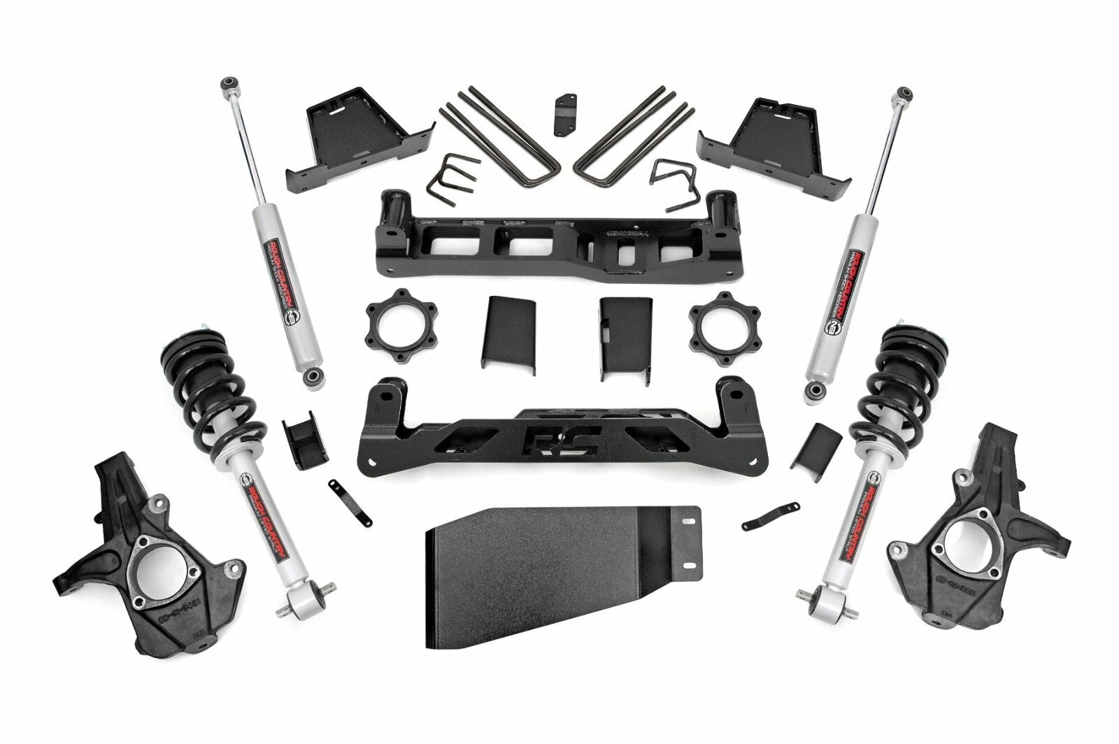 Rough Country 6"GM Suspension Lift Kit w/ N3 Loaded Struts & Shocks -1