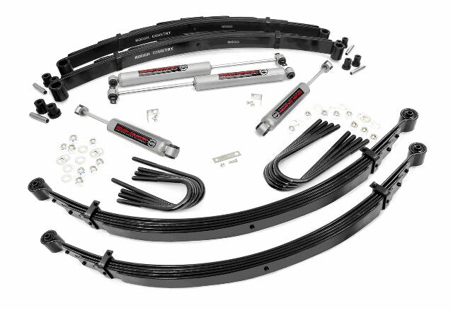 Rough Country 2in GM Suspension Lift Kit System 52in Rear Springs 24030